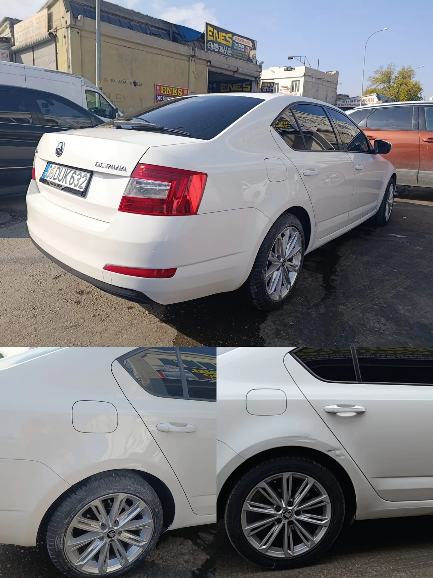 Gaziantep boyasız göçük düzeltme öncesi sonrası - Škoda Octavia