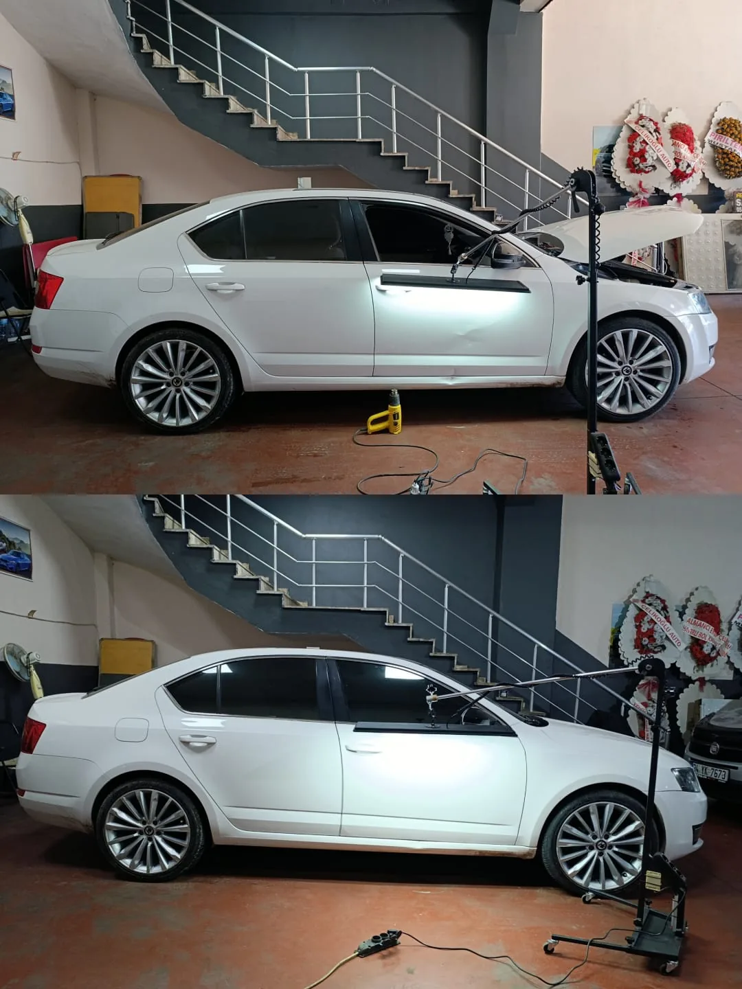 Gaziantep boyasız göçük düzeltme öncesi sonrası - Škoda Octavia