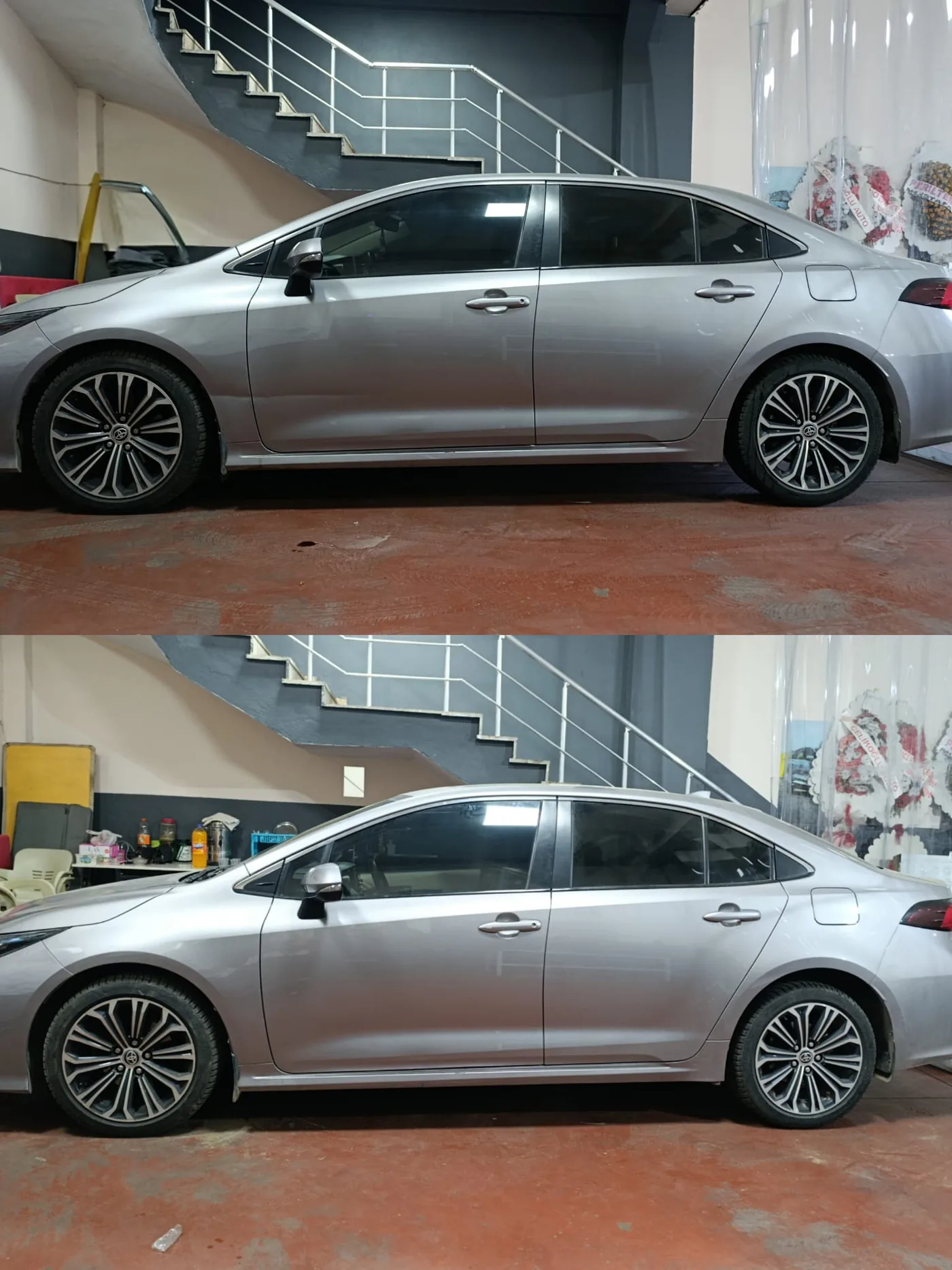 Gaziantep boyasız göçük düzeltme öncesi sonrası - Toyota Corolla